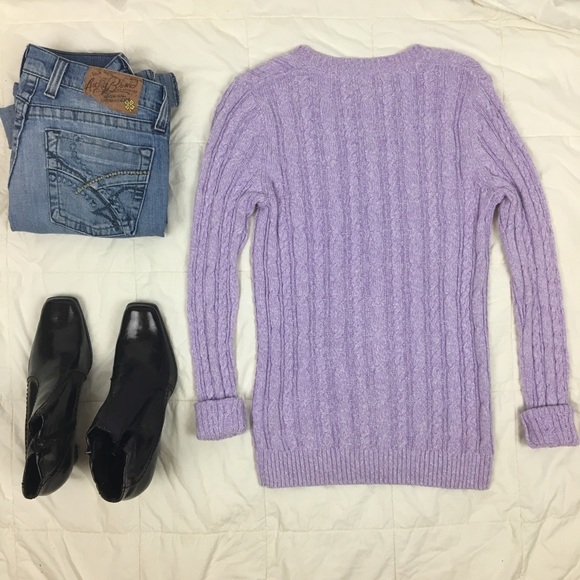 [Croft & Barrow] Long Sleeve Cable Knit Sweater - Picture 6 of 8